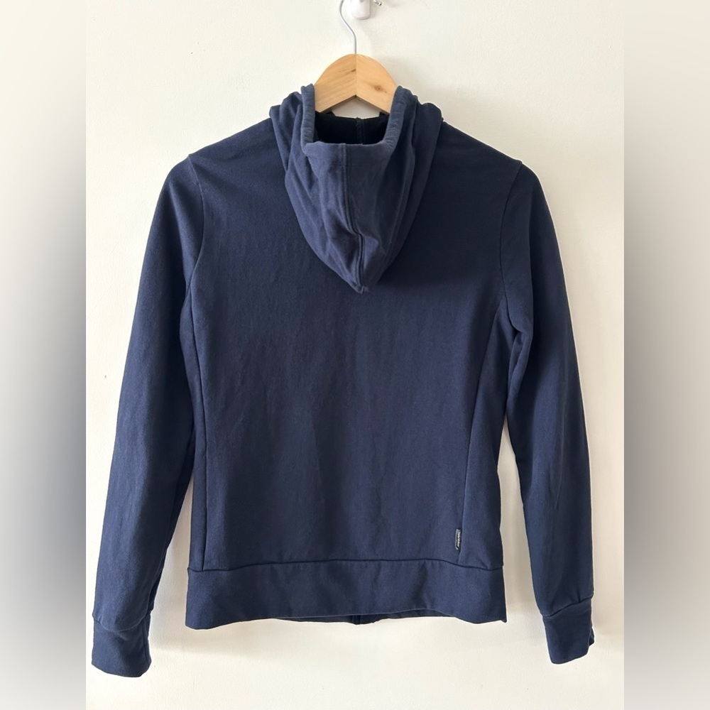 ICEBREAKER Central Classic Long Sleeve Zip Hoodie | Navy | XS | Merino Wool - Picture 5 of 9